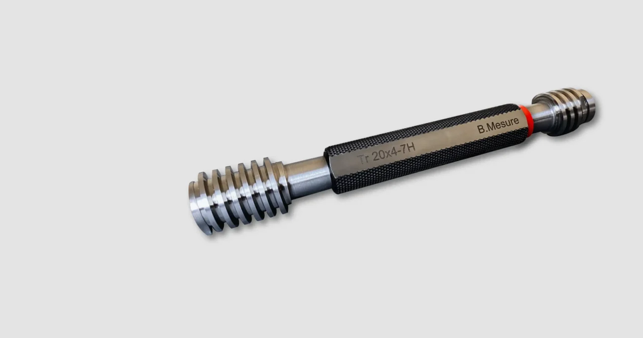 tampon trapezoidale double calibre de contrôle