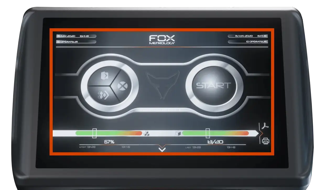 Projecteur de profil numérique Fox pour mesure dimensionnelle précise